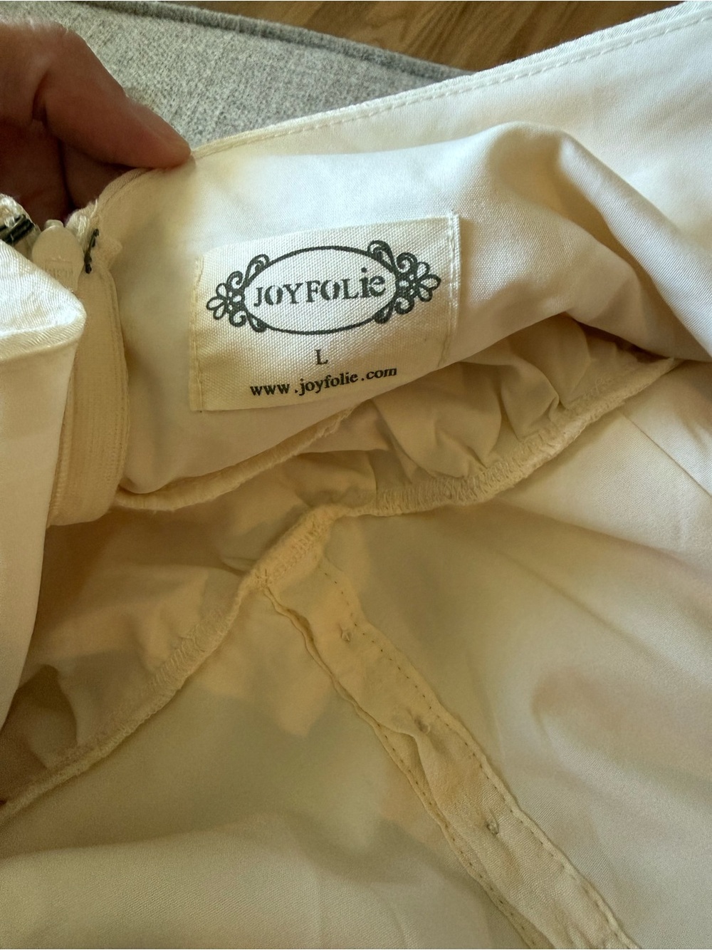 Joyfolie Cream Tiered Ruffled Maxi Dress - Picture 8 of 8